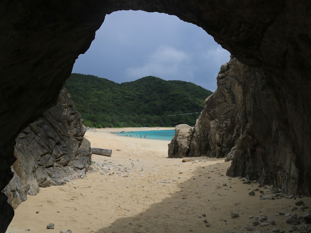 Hidden beach in Japan